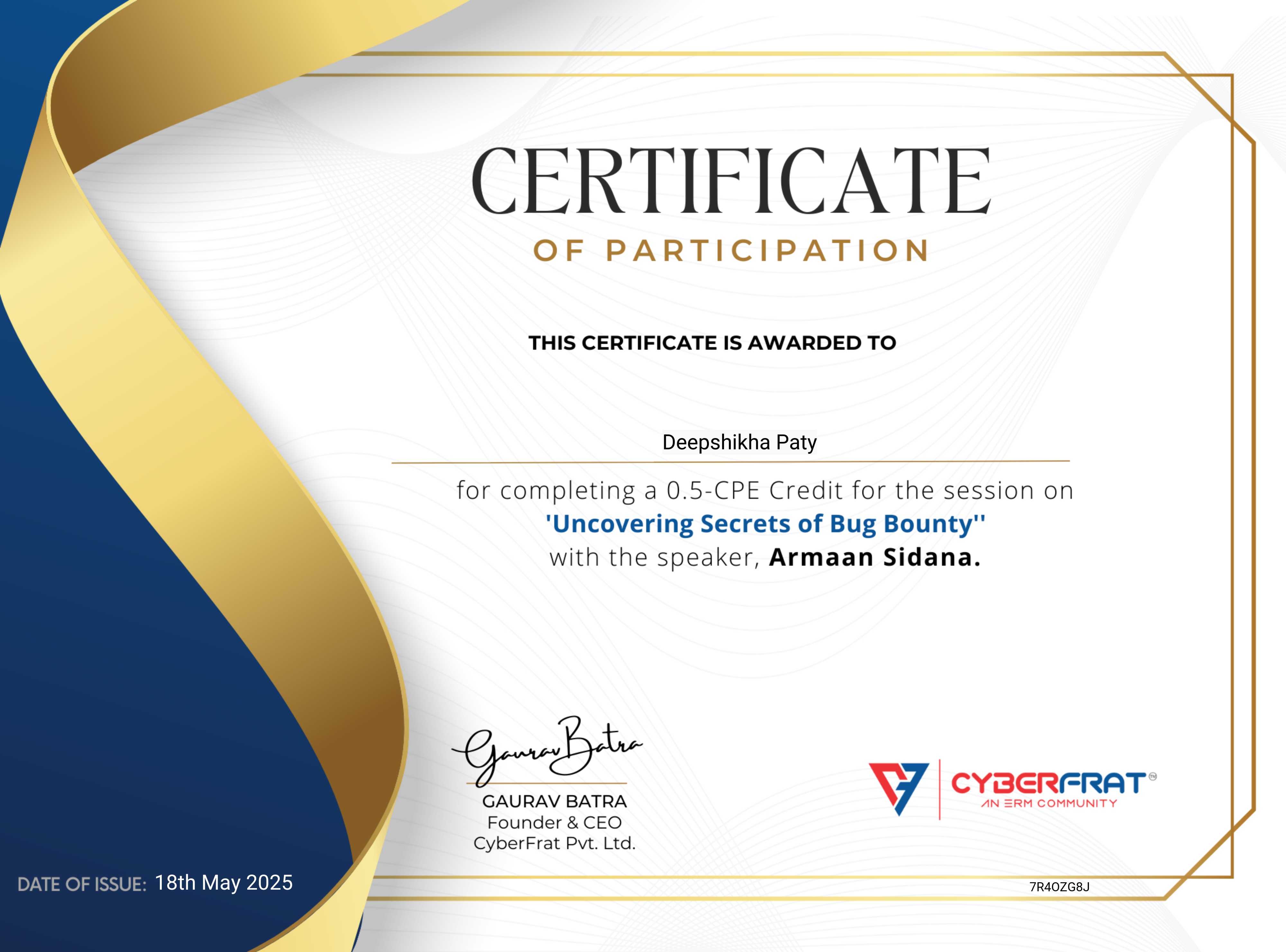 Deloitte Certificate (Placeholder)
